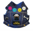Load image into Gallery viewer, Paws & Petals Spring Denim Jacket alternate view
