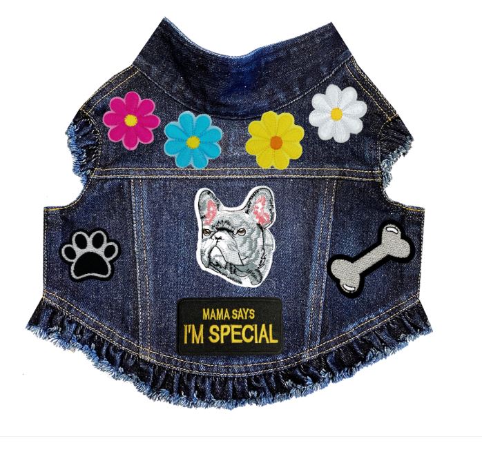 Paws & Petals Spring Denim Jacket alternate view