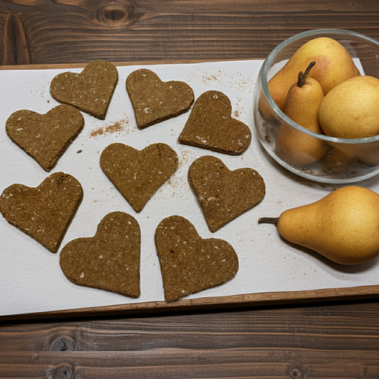 Pear-Fect Organic Dog Cookies