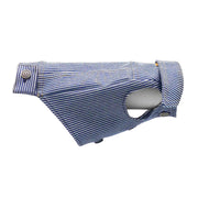 Personalized Bespoke Striped Denim Trucker Dog Coat