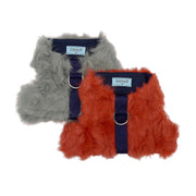 Personalized Faux Fur Dog Harness Vest