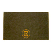 Personalized Faux Leather Dog Placemat Grey/Yellow