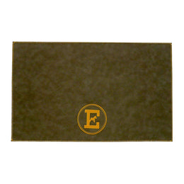 Personalized Faux Leather Dog Placemat Grey/Yellow