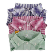 Personalized Striped Button Down Dog Shirt