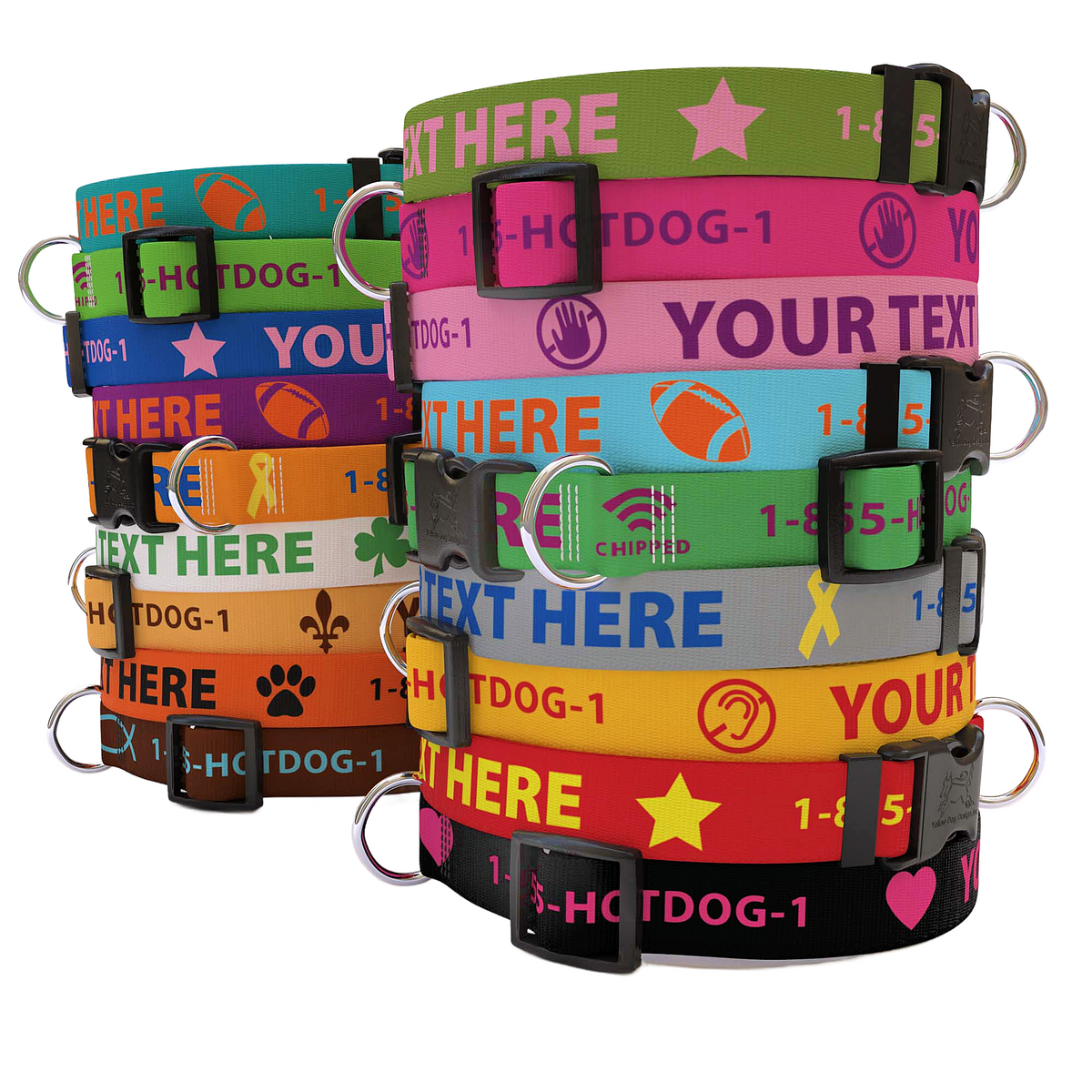 Personalized Solid Colored Martingale Collar