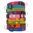 Load image into Gallery viewer, Personalized Solid Colored Collars by Southlake Paws in various colors and designs, featuring customizable text options.
