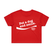 Pet A Dog And Smile | Crop Tee