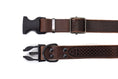 Load image into Gallery viewer, Celtic Sport Chocolate Leather Dog Collar
