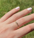 Load image into Gallery viewer, OLIVE & CHAIN Diamond Eye Ring - Yellow Gold, 5.5
