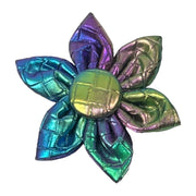 Mystical Haze - Leather Flower Tie 