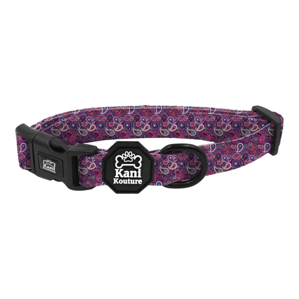 Purple Paisley - Adjustable Collar 