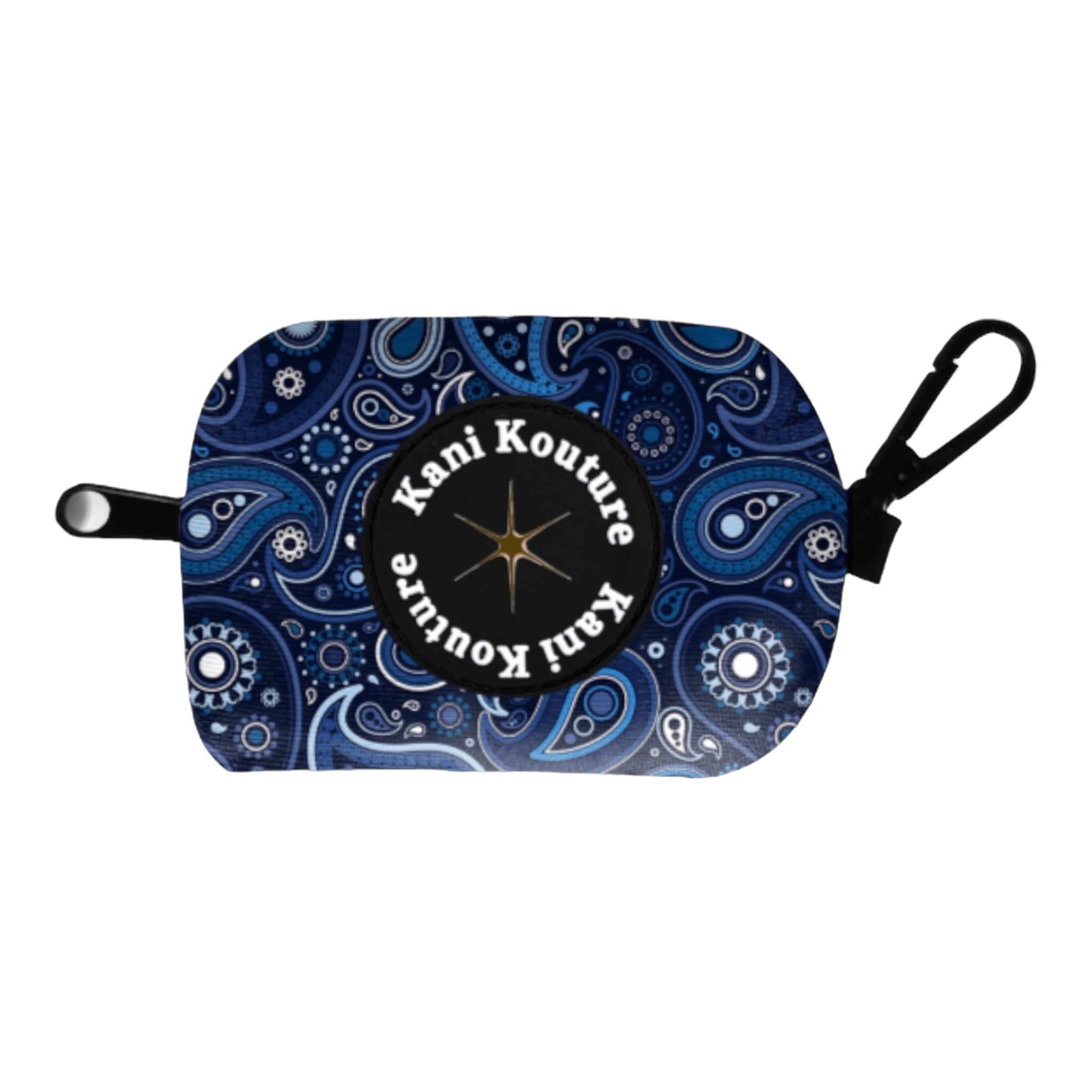 Blue Paisley - Poop Bag Dispenser 
