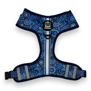 Blue Paisley - Adjustable Harness 
