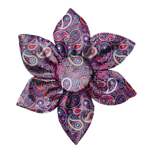 Purple Paisley - Flower Tie 
