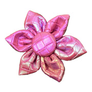 Fuchsia Meadows - Leather Flower Tie 