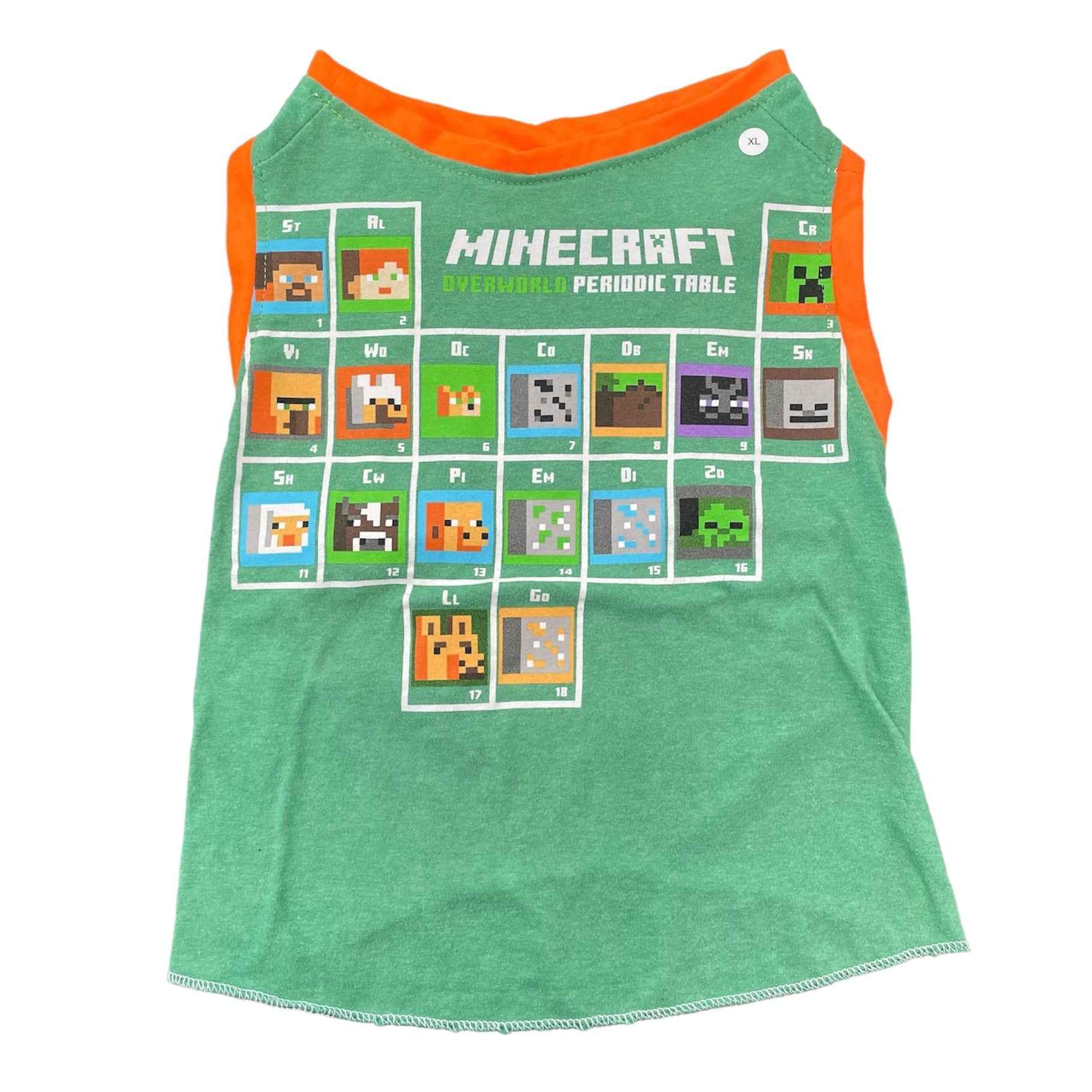 Upcycled Dog Tank - XL "MINECRAFT"