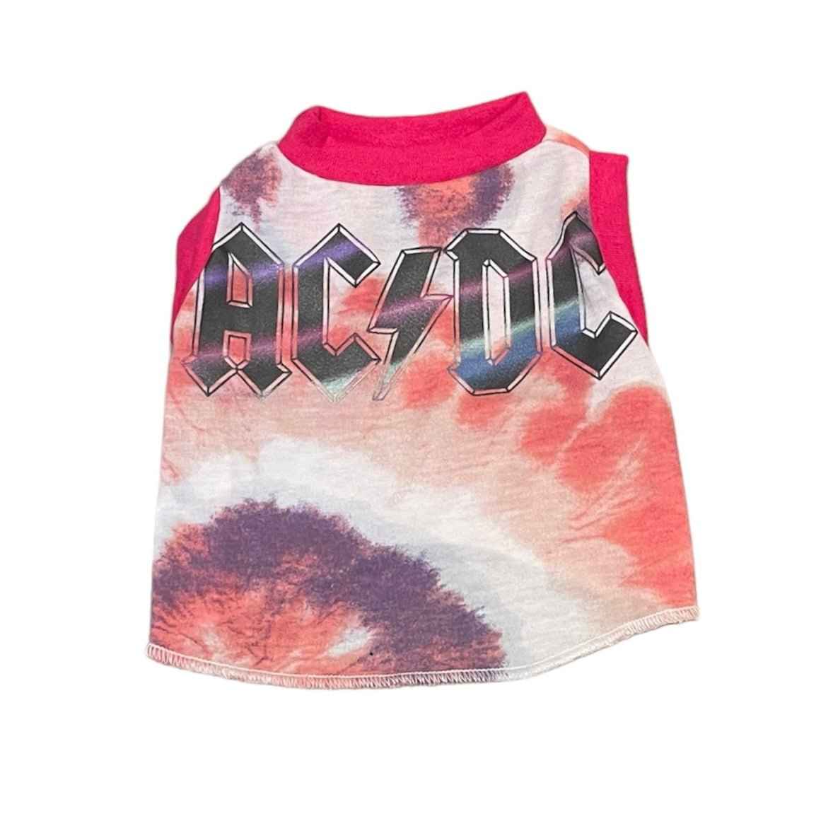 Upcycled Dog Tank - XS "ACDC DYE"