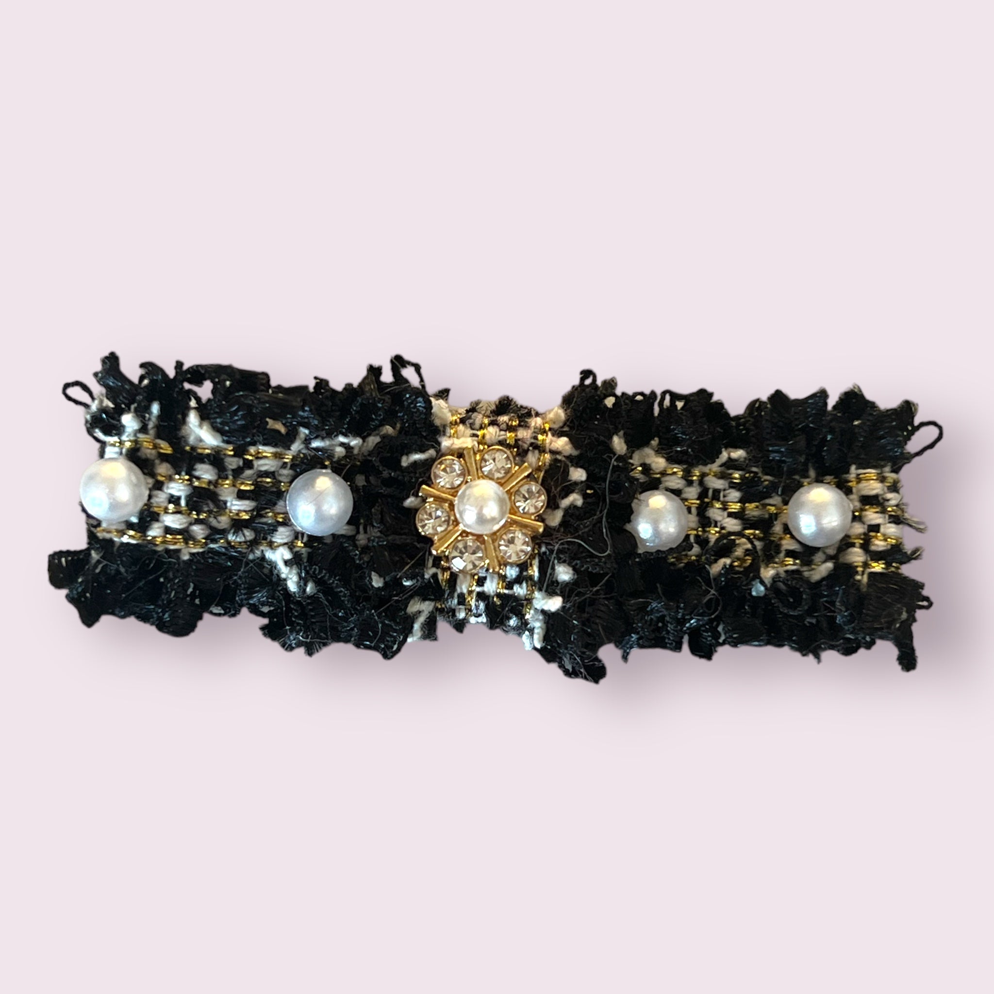 Tweed Elegance Dog Hair Barrette 