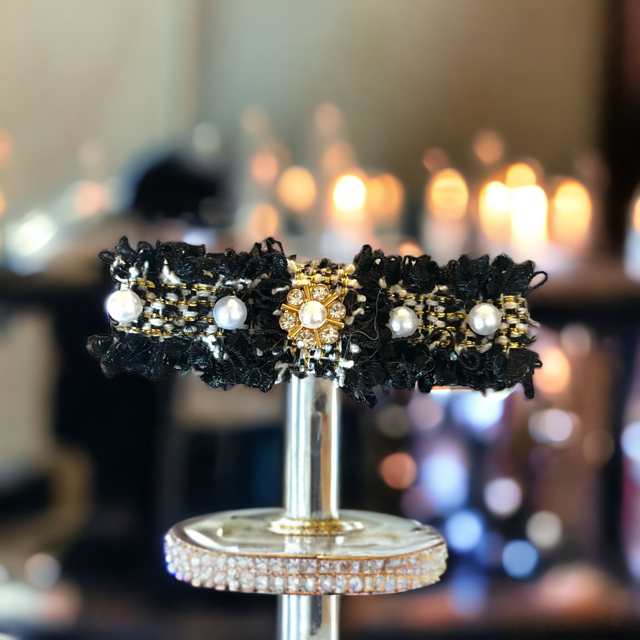 Tweed Elegance Dog Hair Barrette