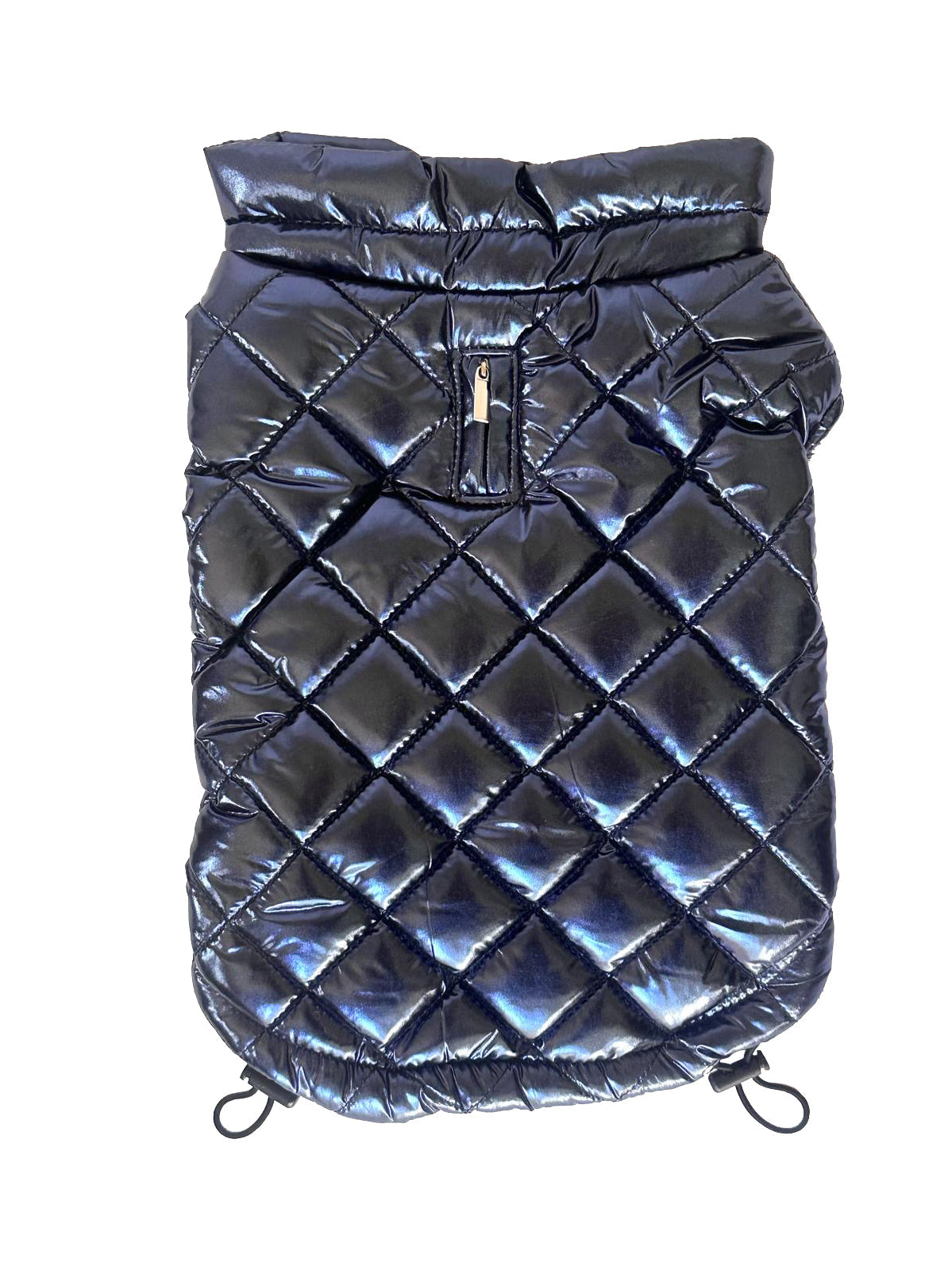 Mercedes Metallic Coat, Navy Blue - Southlake Paws