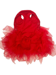 Grand Entrance Allover Sequins Tutu in Red 