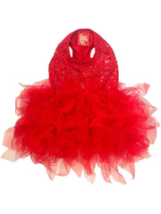 Grand Entrance Allover Sequins Tutu in Red 