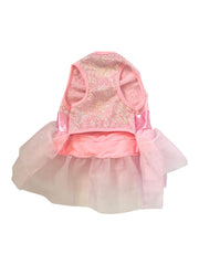 Baby Girl Pink Shimmer Sequin Dog Tutu 
