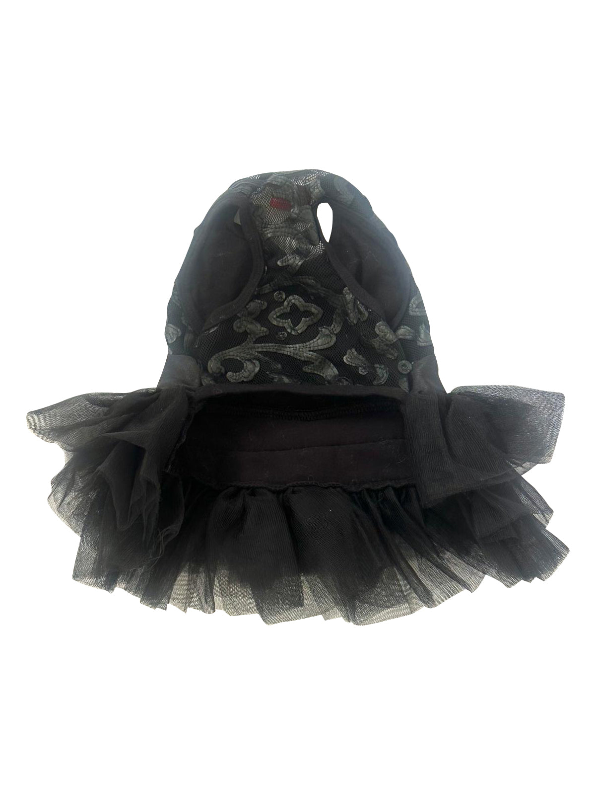 Rocker Appliqué Mesh Fufu Tutu, Black 