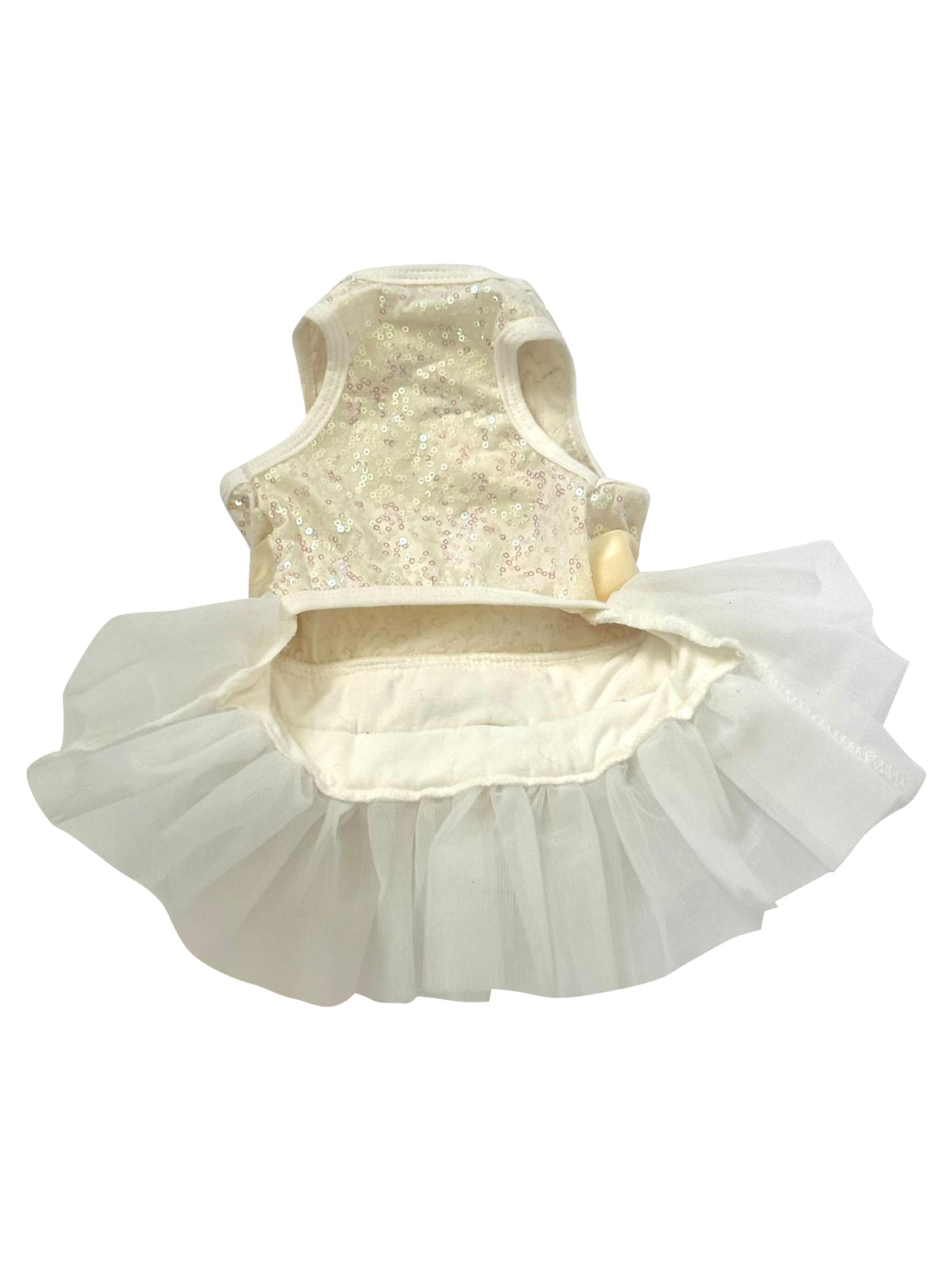 Hollywood Hologram Tutu, Ivory Sequins 