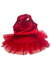 Holiday Party Girl Tutu, Red Velvet 