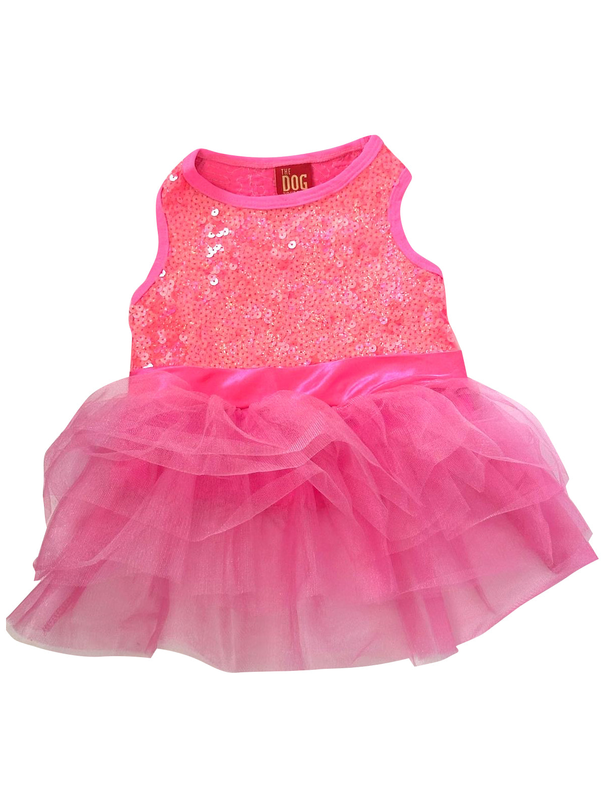 Palm Beach Neon Coral Sequin Tutu 