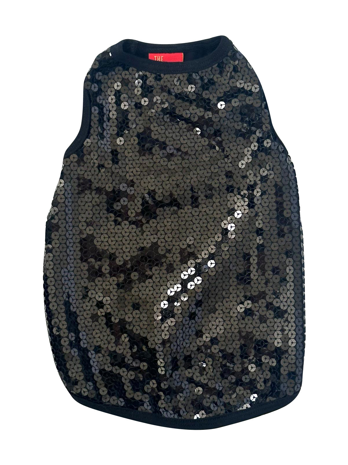 On The Rocks Sequined Tank, Black 