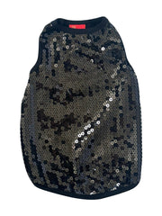On The Rocks Sequined Tank, Black 