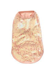 Malibu Dream Tank in Blush with Iridescent sequins 