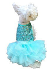 Over the Top Tricolor Sequins Tutu, Seafoam
