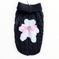 Load image into Gallery viewer, My Fuzzy Bear Bow Knit Dog Sweater
