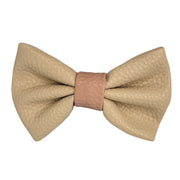 Blushing Sands - Leather Bow Tie 