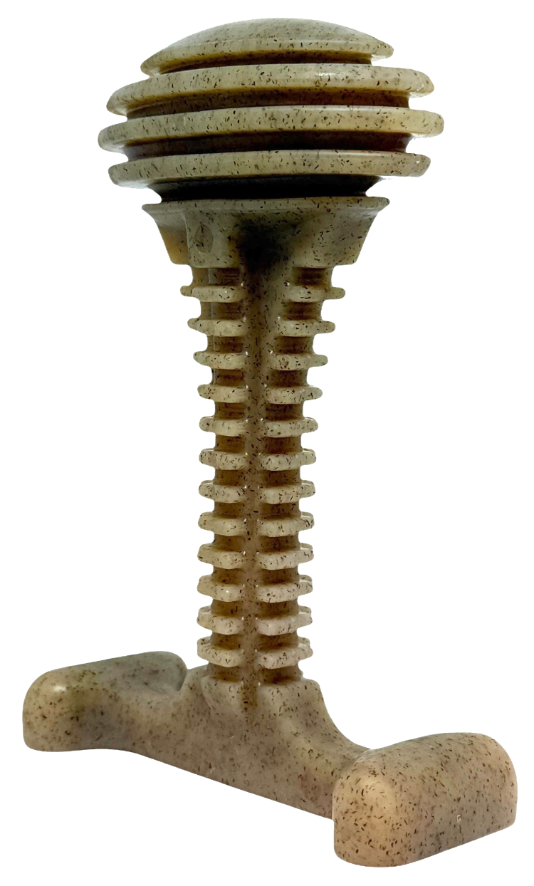 Honey Bone Dental Tower by Southlake Paws is an XL indestructible nylon dog chew toy with a unique tower design.