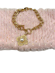 Pearl Bloom Elegant Dog Necklace 