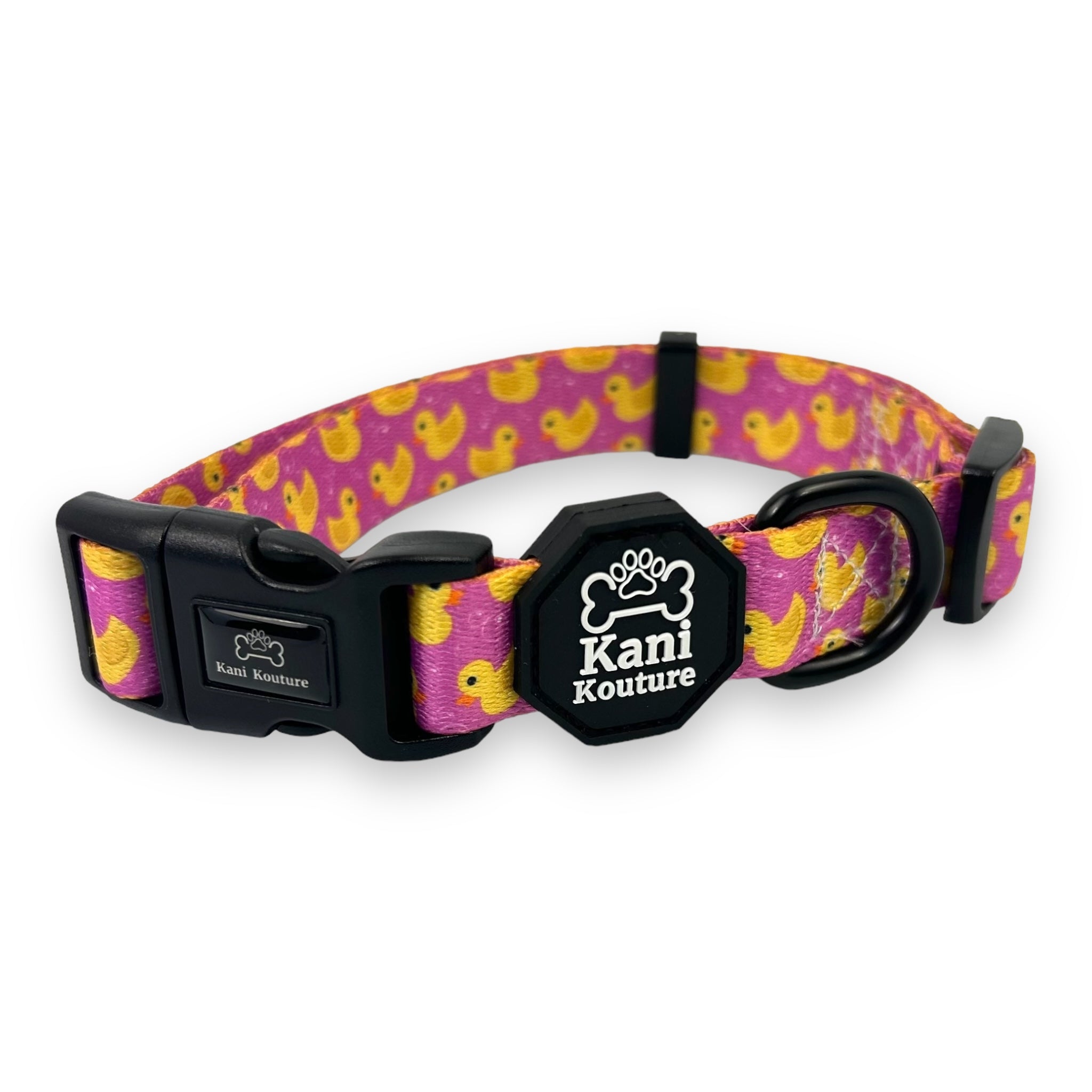 Pink Rubber Ducky - Adjustable Collar 