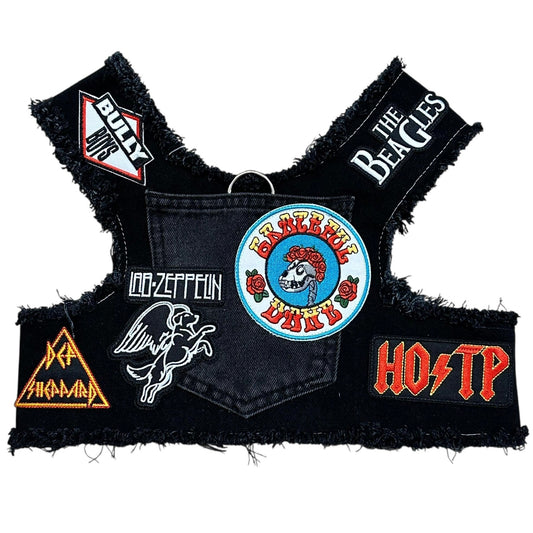 Ruff & Roll Denim Dog Harness- 13 oz. Double Denim/ American Heritage Craft