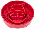 Load image into Gallery viewer, Santa Christmas eBowl Deep Slow Feeder Dog Bowl for Enrichment | USA Made
