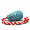 Load image into Gallery viewer, USA-K9 Grenade Shaped Rubber Dog Toy - Chew, Treat Dispenser & Tug Toy | USA

