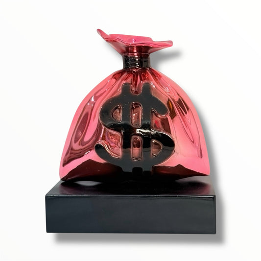 Green Money Bag Sculpture - Alec Monopoly Inspired Limited Edition Art - alec monopoly art green money bag sculpture, luxury…