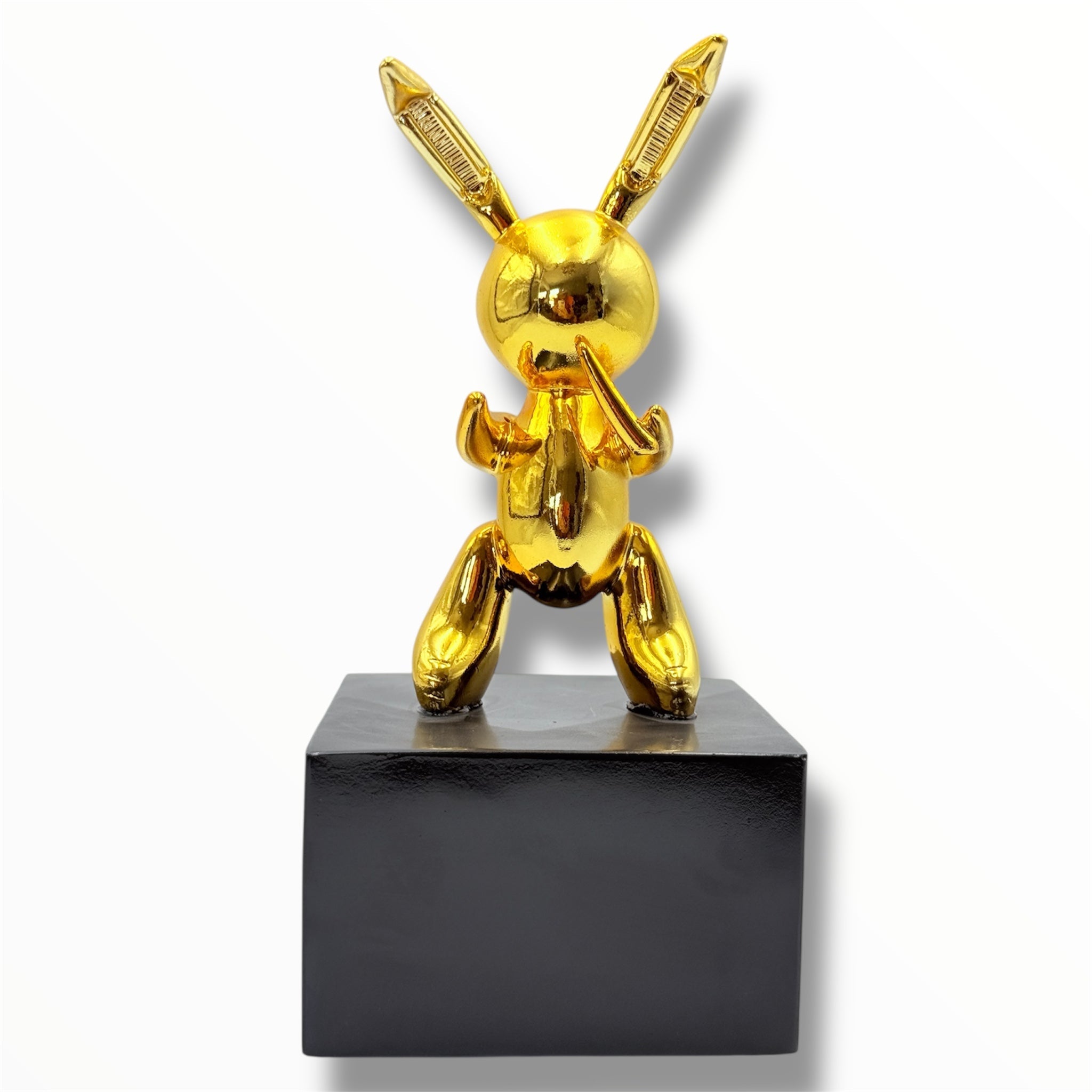 Small Balloon Rabbit Sculpture - Gold Chrome Edition - gold chrome small balloon rabbit sculpture, luxury sculpture, product…