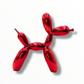 Load image into Gallery viewer, Balloon Dog Sculpture Set - Red Chrome Edition - red chrome balloon dog sculpture set, luxury sculpture, product image 1
