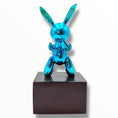 Load image into Gallery viewer, And Iconic Small Balloon Rabbit Sculpture Blue Chrome Style

