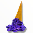 Load image into Gallery viewer, Opps! No.1 Melting Ice Cream Sculpture - Purple Chrome Edition - purple chrome opps no 1 melting ice cream sculpture, luxury…
