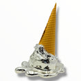 Load image into Gallery viewer, Opps! No.1 Melting Ice Cream Sculpture - Silver Chrome Edition - silver chrome opps no 1 melting ice cream sculpture, luxury…
