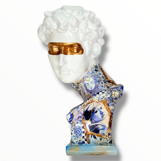 Giuliano de' Medici Bust - Kintsugi Design - kintsugi giuliano de medici bust, luxury bust, product image 1
